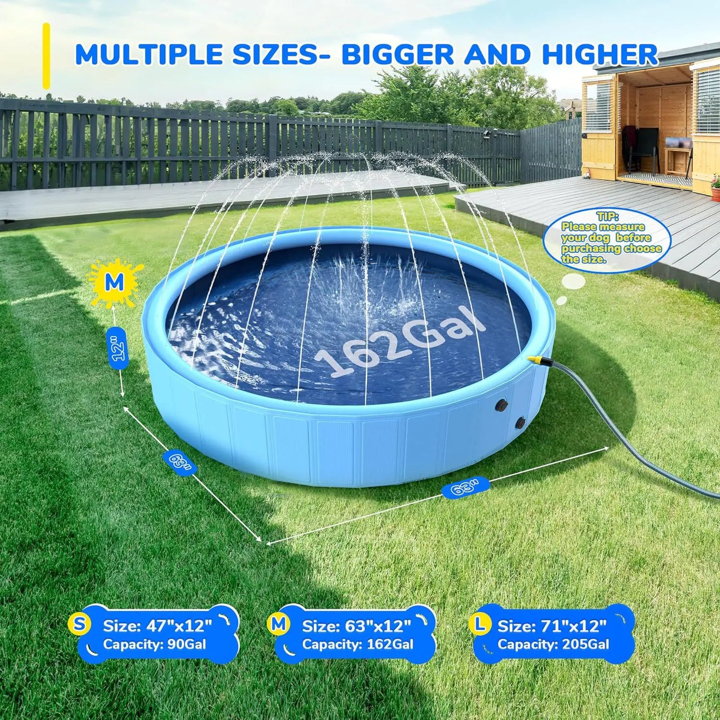 Piscina dobrável para diversão