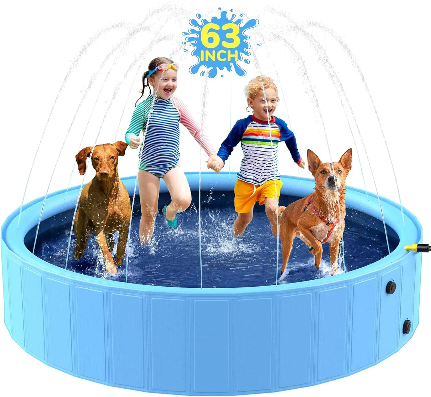 Piscina dobrável para diversão