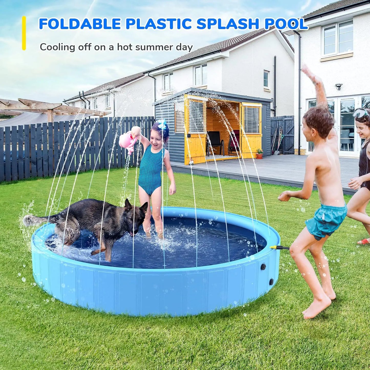 Piscina dobrável para diversão