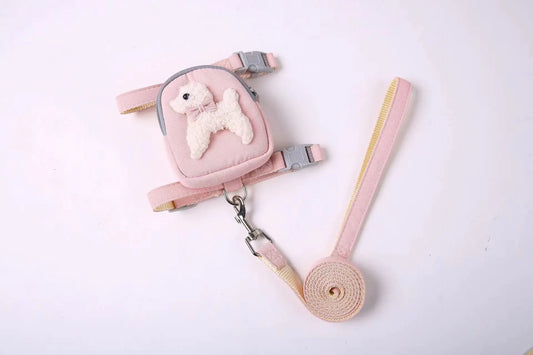 Mochila regulável para Pet + coleira